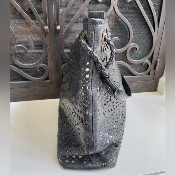 Origenes by David Luna Large Leather Shoulder Bag - Picture 4 of 12